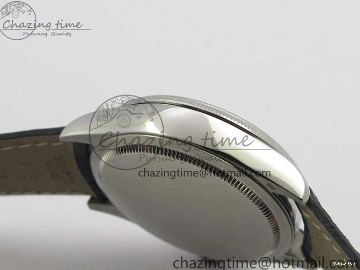 Date BP Markers Leather Real Strap Black Black on Edition Maker 50519 Sticks Dial SS Best SA3165 Cellini 0320